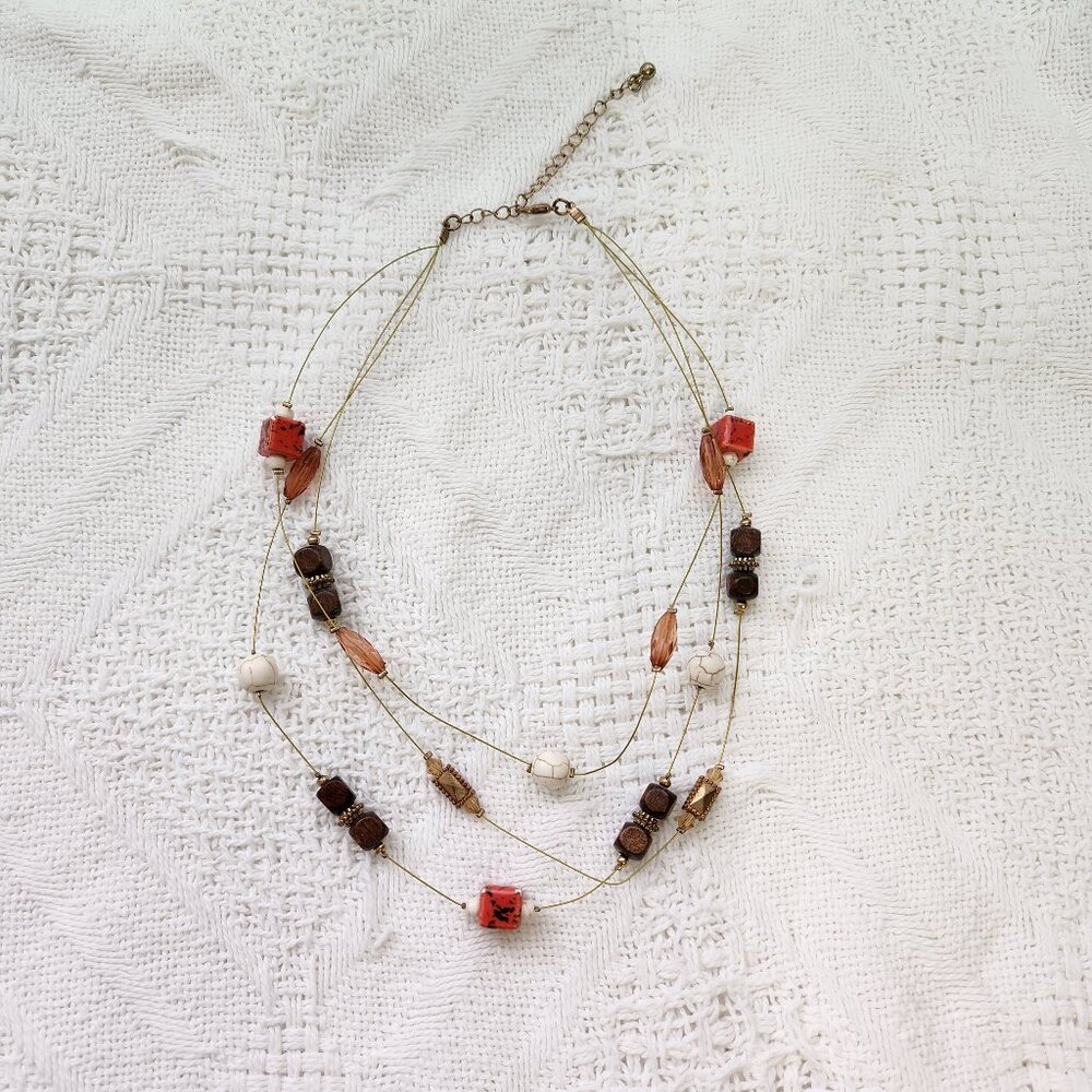 BFD Bohemian 3 tier Necklace - Picture 4 of 4